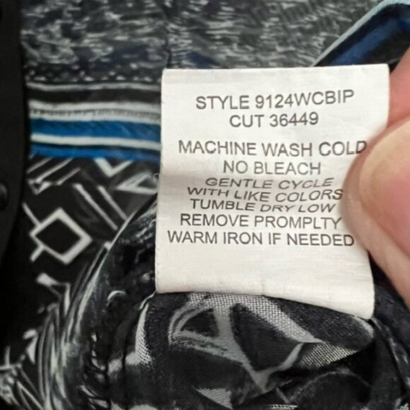 Sara Michelle Sleeveless, Semi-Sheer, Buttondown Top, Plus Size 2X - Picture 7 of 8